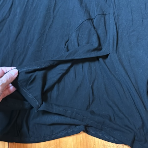 HABITAT S Black Spider Web Lagenlook Tunic Top V-Neck Rayon - Picture 4 of 7